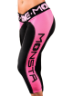 Leggins 3/4 DriFit Compression M190 Black/Pink MONSTA