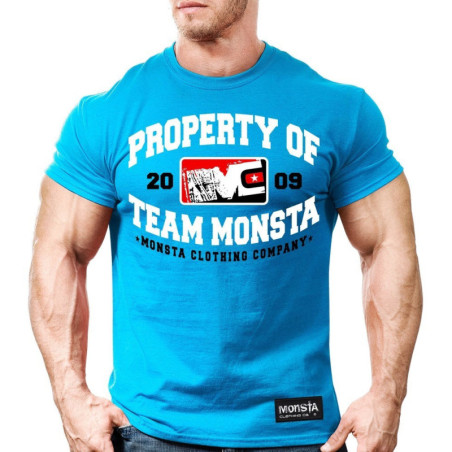 T-shirt męski M034 Blue MONSTA