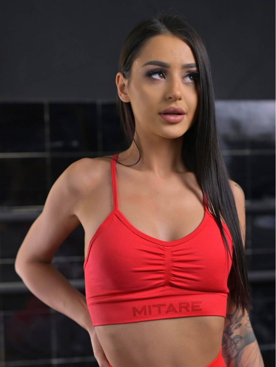 Soutien-gorge sans couture PUSH UP MAX K002 rouge MITARE
