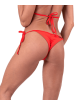 Bas de bikini à volants MODÈLE N673 rouge NEBBIA