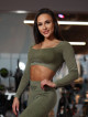Crop Top Sans Couture DREAM K107 vert MITARE