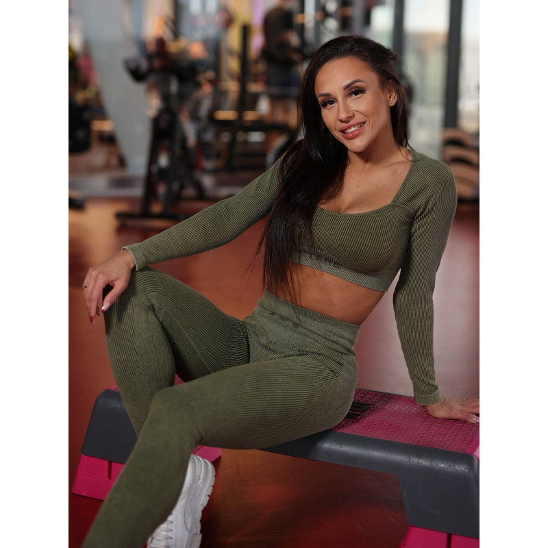 Legging gainant amincissant DREAM PUSH UP ANGEL K108A vert MITARE