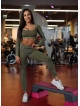 Crop Top Sans Couture DREAM K107 vert MITARE