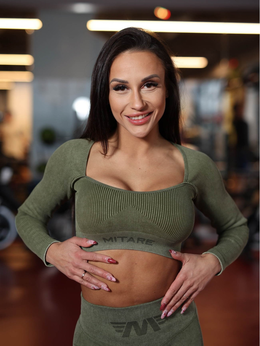 Crop Top Sans Couture DREAM K107 vert MITARE