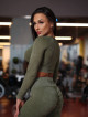 Crop Top Sans Couture DREAM K107 vert MITARE