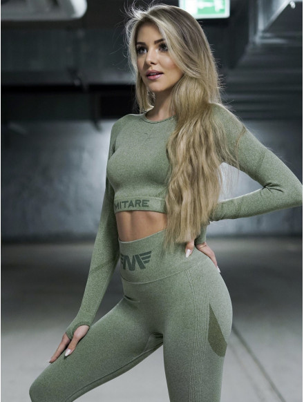 Top court sans couture PUSH UP MAX K084 armée verte MITARE 2