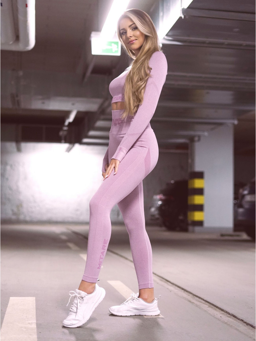 Legging gainant amincissant PUSH UP MAX ANGEL K001A violet clair MITARE