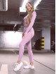 Legging gainant amincissant PUSH UP MAX ANGEL K001A violet clair MITARE