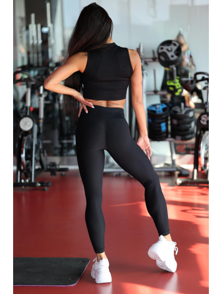 Legging gainant amincissant PUSH UP STREET COLLECTION K127 noir MITARE 2