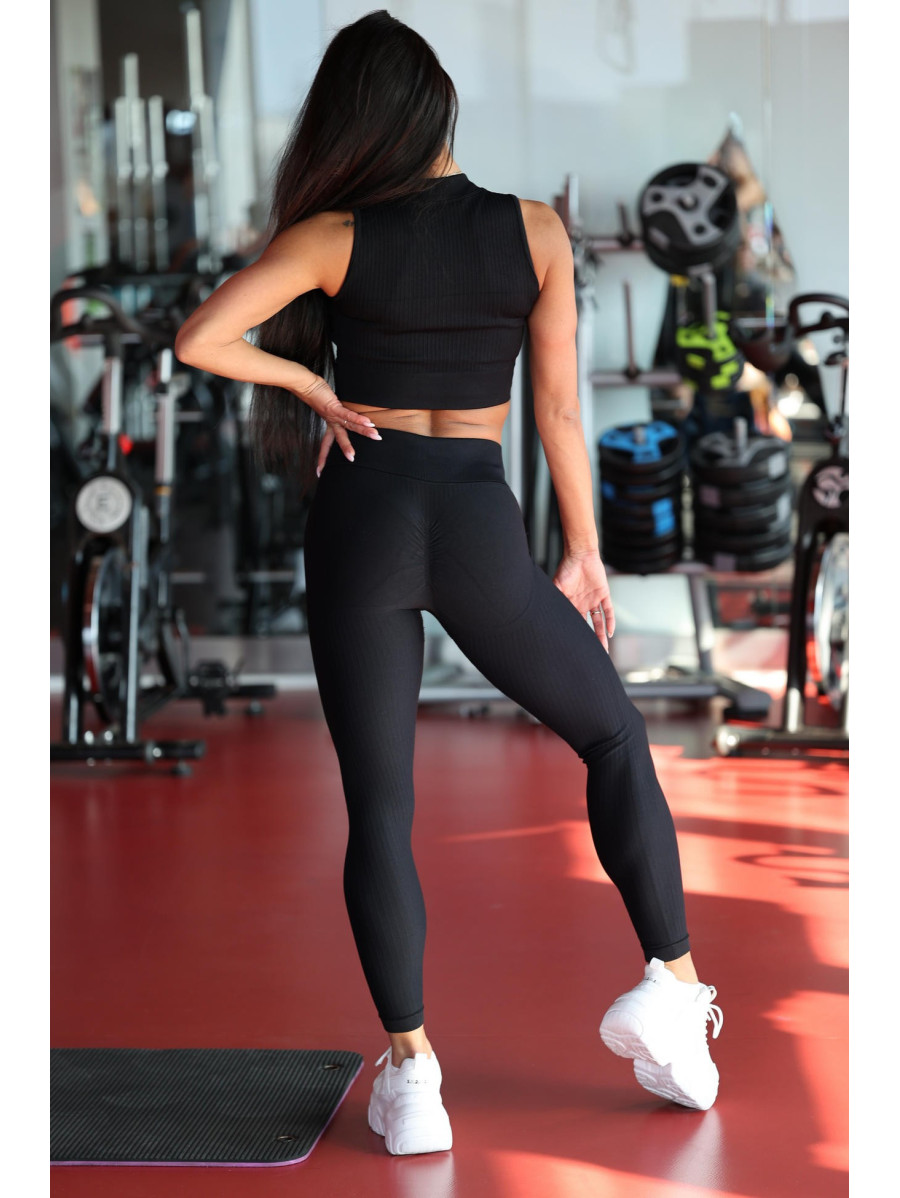 Legging gainant amincissant PUSH UP STREET COLLECTION K127 noir MITARE