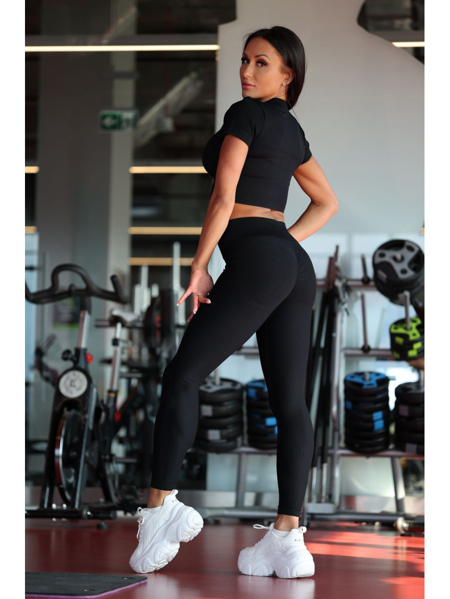 Legging gainant amincissant PUSH UP STREET COLLECTION K127 noir MITARE