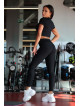 Legging gainant amincissant PUSH UP STREET COLLECTION K127 noir MITARE