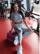 Legging sans couture SLIM PUSH UP K078 gris MITARE