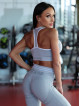 Legging sans couture SLIM PUSH UP K078 gris MITARE