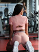 Short SLIM PUSH UP K116 saumon MITARE