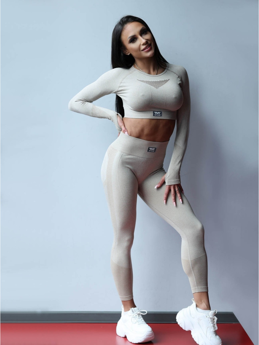 Legging gainant amincissant PUSH UP HYPNOTIZE K130 cappuccino MITARE