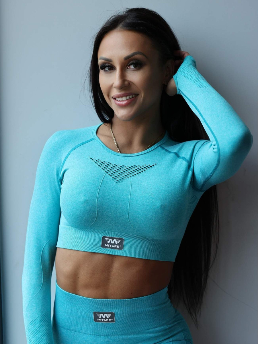 Legging gainant amincissant PUSH UP HYPNOTIZE K130 turquoise MITARE