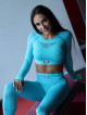 Legging gainant amincissant PUSH UP HYPNOTIZE K130 turquoise MITARE