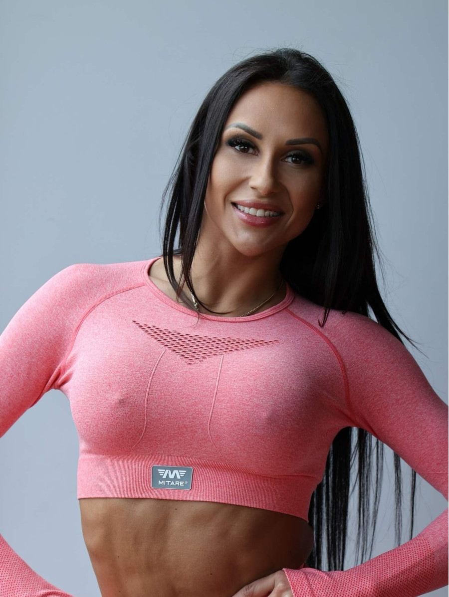 Crop top HYPNOTIZE K129 rose MITARE