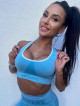 Soutien-gorge sans couture SLIM PUSH UP K079 bleu MITARE